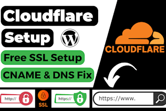 setup cloudflare cdn, enable page cache, ssl and fix issues