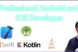 help and develop ios android app