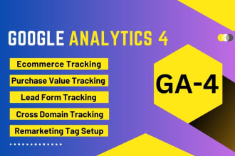 fix or setup google analytics 4,ga4 ecommerce tracking for shopify and wordpress