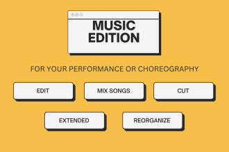 edit, cut, splice, rearrange or mix any song for a choreography or performance