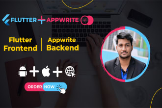 develop flutter app using appwrite backend