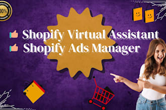 professional shopify virtual assistant, facebook ads manager