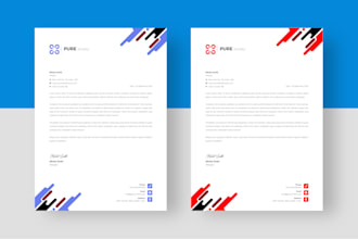 design editable letterhead, word format and stationery within 4 hours