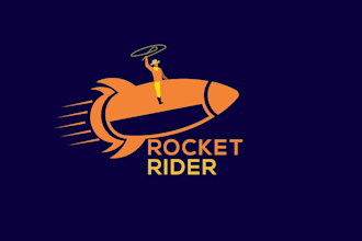 design high quality rocket logo with free source file