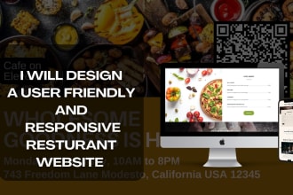 build  restaurant website food website wordpress website  menu squarespace wix