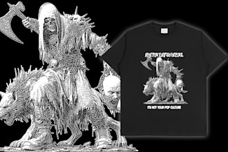 design punk hardcore metal clothing merch tshirt and hoodie with digital collage