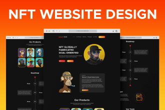 do nft landing page and nft website design