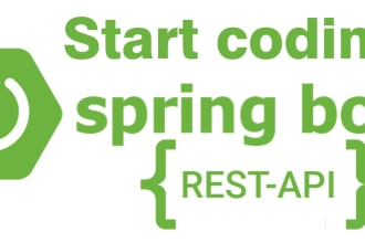 develop java spring boot rest apis application