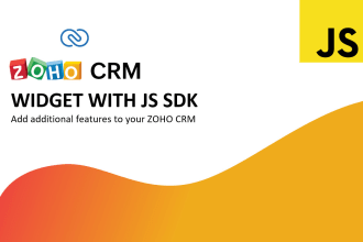 create zoho CRM widget and extension