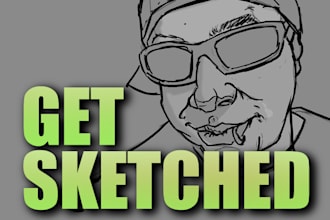 draw a fun Digital Sketch of You