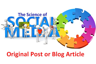 write an original blog post or article