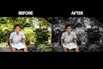 do trending image editing and photos color grading professionally