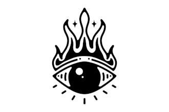 create line art tattoo in black and white