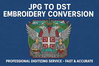 create professional embroidery digitizing for dst, pes, emb