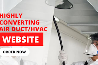 create a professional air duct service or air duct cleaning website