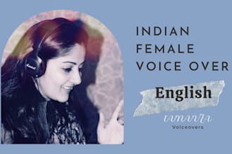 record studio quality voiceovers in english