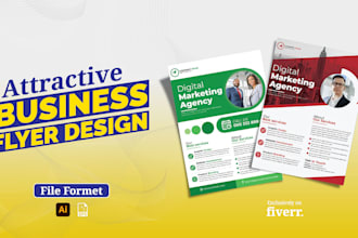 design attractive flyer and other marketing material