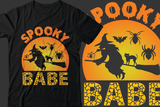 create a custom halloween tshirt design for you