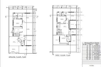 do architecture house floor plan design in autocad