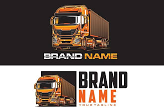 design transport, logistics and trucking logo for you