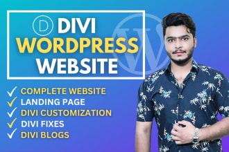 be your divi expert, build divi wordpress website, divi landing page