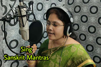 sing sanskrit and telugu devotional mantras and songs