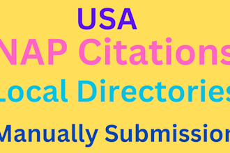do 50 live USA local nap citations, local map directories