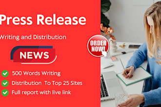 do professional press release writing and distribution