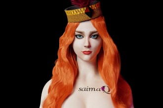 make realistic 3d character modeling 3d game character for unity unreal
