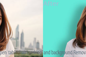 professionally cutout image,background remove,hair mask