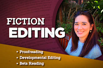 provide line and developmental editing for your novel