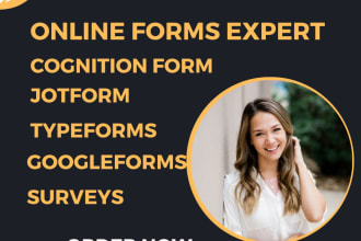create responsive typeform, jotform, google form for you