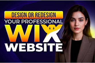 design your custom wix website or redesign your old site