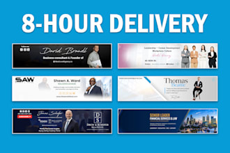 design professional linkedin banner, header, cover, post, and ad