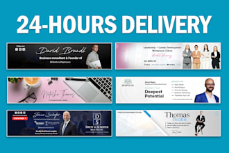 design a professional linkedin banner, header, cover, post, or ad in 24 hours