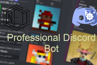 make discord nft bot for your discord server or nft project