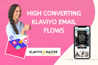 set up email marketing flows in klaviyo for shopify