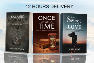 design a christian book cover , createspace cover