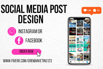 create your social media posts for instagram and facebook