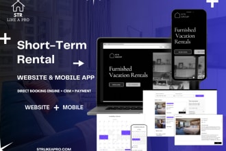 create vacation rental website and mobile friendly