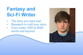 ghostwrite your fantasy or scifi story