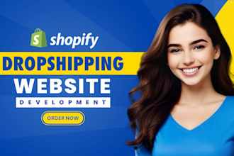 build shopify store, dropshipping website, shopify ecommerce website