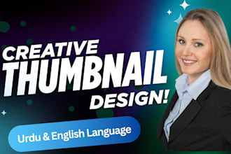 eyecatching thumbnail design for youtube and facebook that gets clicks