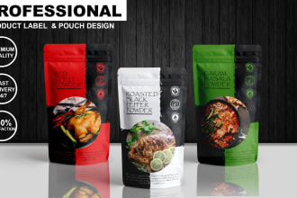make unique food packaging design, bag and pouch design