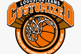 give creative basketball logo design with new concepts