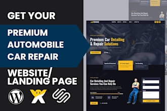 develop mechanic garage website, car repair website, car dealership website