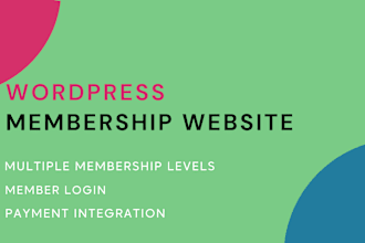 build wordpress membership website using paid membership pro