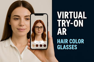 build ai virtual hair color tryon web app no app download