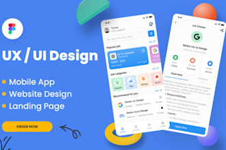 do UI UX design for mobile apps websites dashboard responsive design