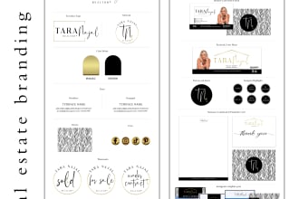 design a real estate business logo branding kit